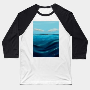 Seaside landscape Baseball T-Shirt